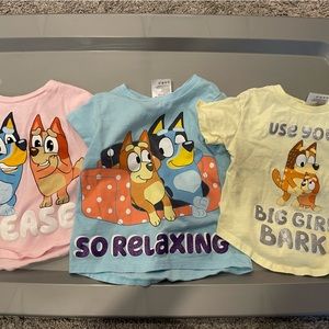 Bluey t shirts set of 3